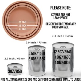 OHMO 2 Pack Dog Food Can Lids, (3,12, 14oz etc.) Universal Size BPA Free Silicone Covers for Cat and Pet Food, Pink