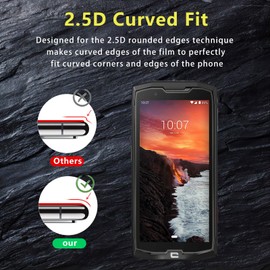 Pack of 3 Screen Protectors Compatible with Crosscall Core X4, 9H Hardness Tempered Glass, Anti-Scratch, Anti-Oil, Anti-Bubble, Easy Installation