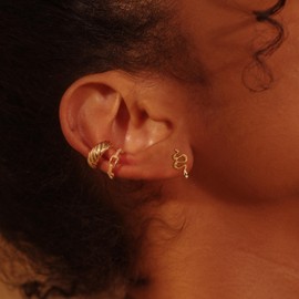 FETTERO Stud Earrings Gold Diamond Cubic Zirconia 14K Gold Plated Dainty Minimalist Simple Boho Hypoallergenic Small Cute Jewelry Gift for Women