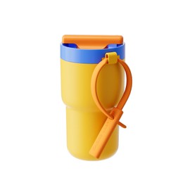 CHAKO LAB Stainless Steel Insulated Water Bottle with Two Drinking Ways | Twist Tumbler BPA-Free Leak-Proof | 17 oz Bottle with Ceramic linner | Orange