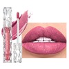Glitter Lip Gloss Matt, Liquid Lipstick with Diamond Sparkles, 3D