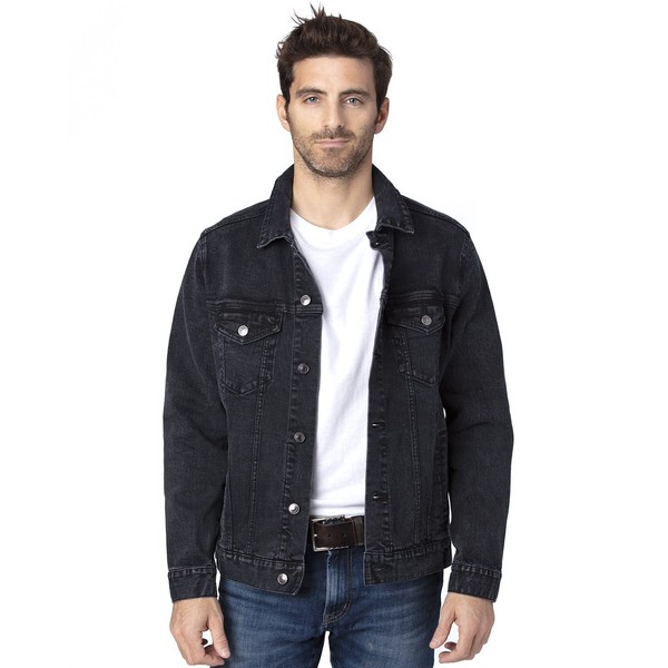 Threadfast Apparel Unisex Denim Jacket M BLACK DENIM