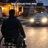 Aegend Wheelchair Gloves for Larger Hands, Anti-Slip & Durable Half-Finger