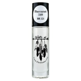 Well's Perfume Oil Roll-On 10 ml / 0.33 fl oz | Top Notes of Jasmine & Saffron | Alcohol-Free, Oil-Based & Long-Lasting (Inspired by Baccarat 540)