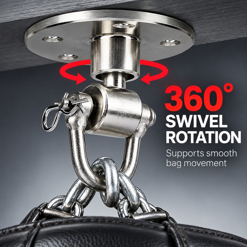 3.5 Inch Punching Bag Ceiling Mount, Iron Swivel Heavy Bag