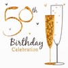 Birthday Party Invitations (Pack of 6) - 50th Birthday