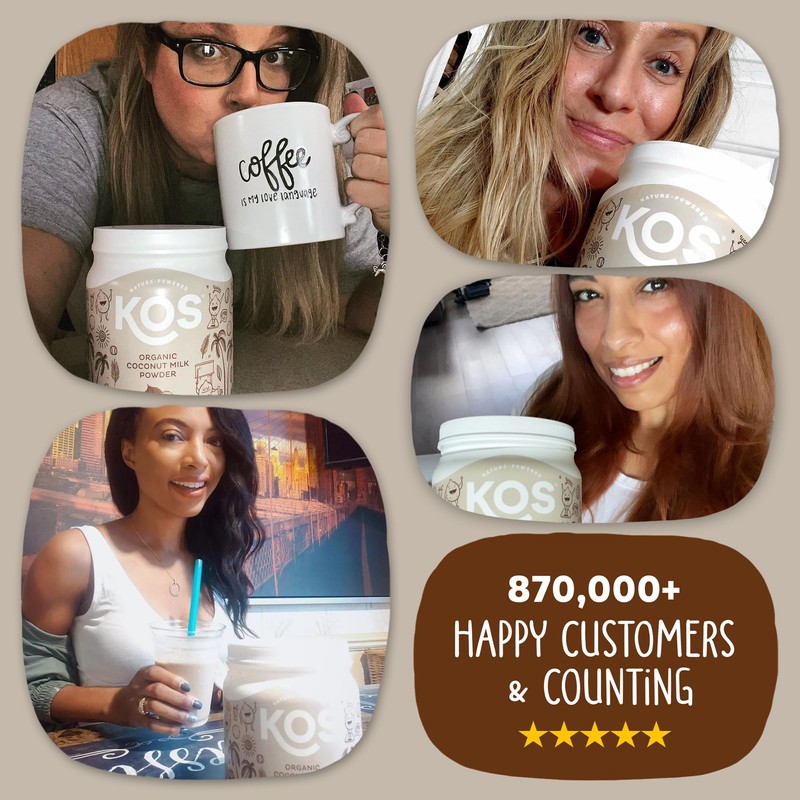 KOS Organic Coconut Milk Powder, USDA Certified Organic - 0g