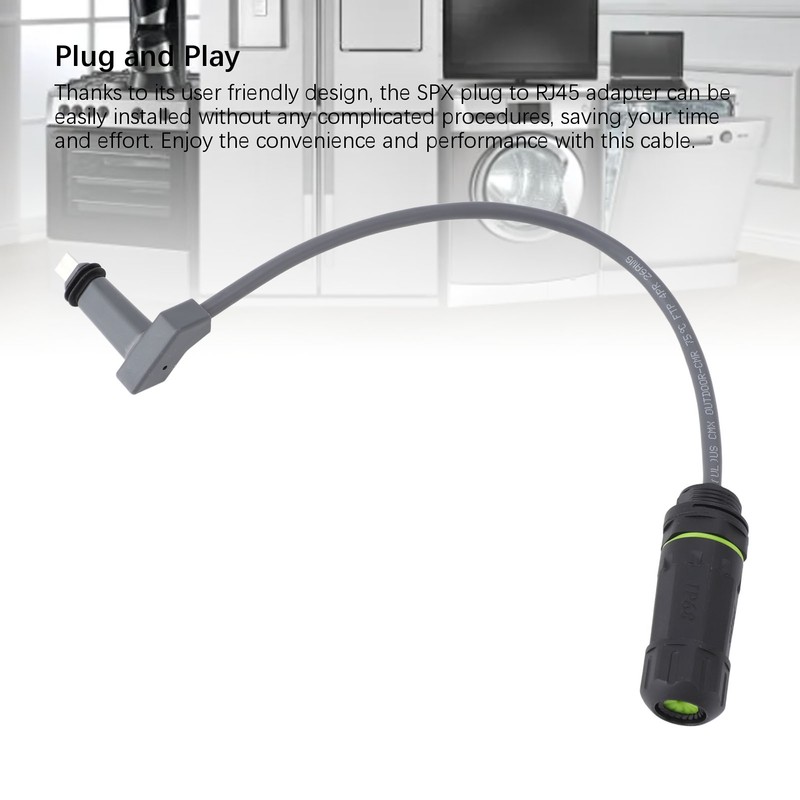 SPX Plug to RJ45 Adapter IP68 Waterproof 1200Mbps Data Transfer