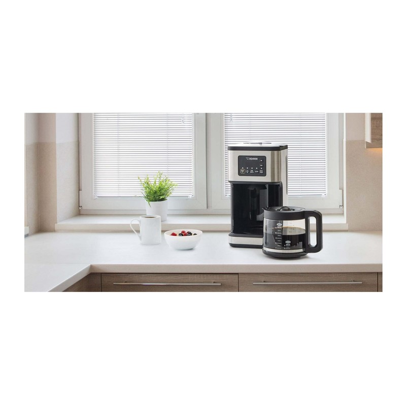 Zojirushi EC-ESC120 Coffee Maker Dome Brew Programmable, StainlessSteel and Black