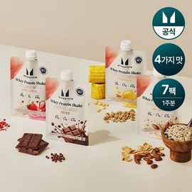 MyProtein Protein Shake Pouches 45g, 7 Packs of 4 Types, Meal Replacement - Yogurt Strawberry (7 packs) / 마이프로틴 단백질 쉐이크 파우치 45g 4종 7팩, 식사대용 - 요거트 스트로베리 (7팩)