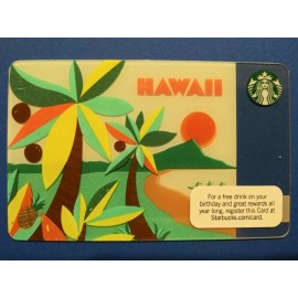 STARBUCKS CARD 2010 " HAWAII DIAMOND HEAD SUNRISE" RARE~ MINT  VHTF
