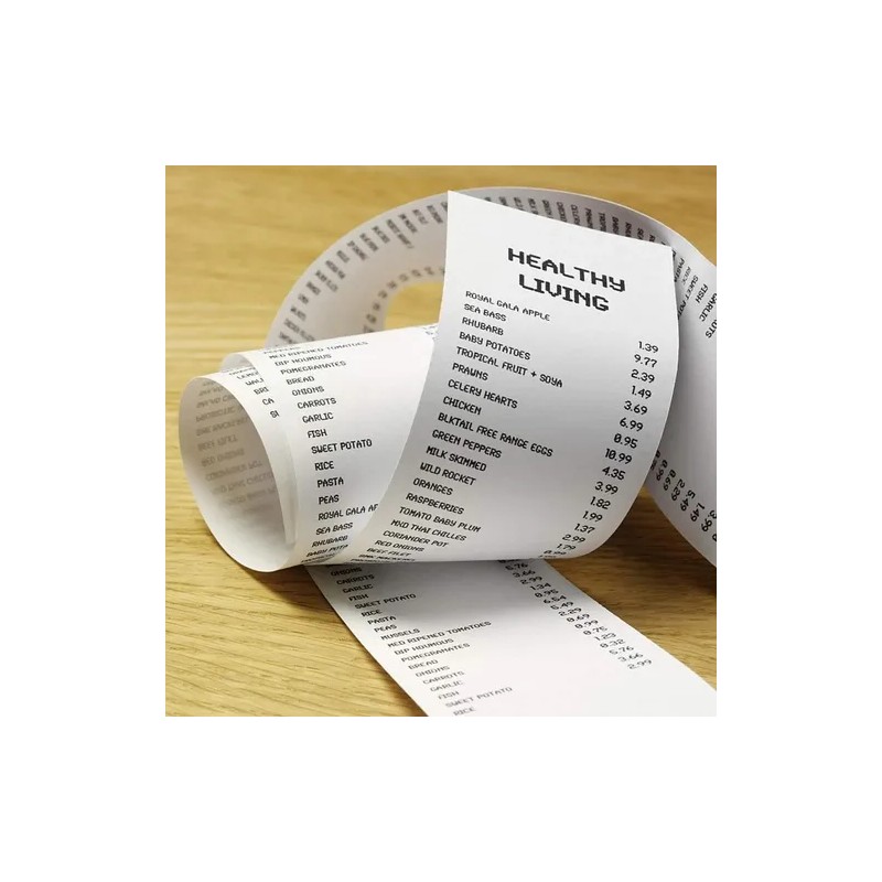 80 Rollos De Papel Termico Etiqueta 57x30mm Impresora Ticket