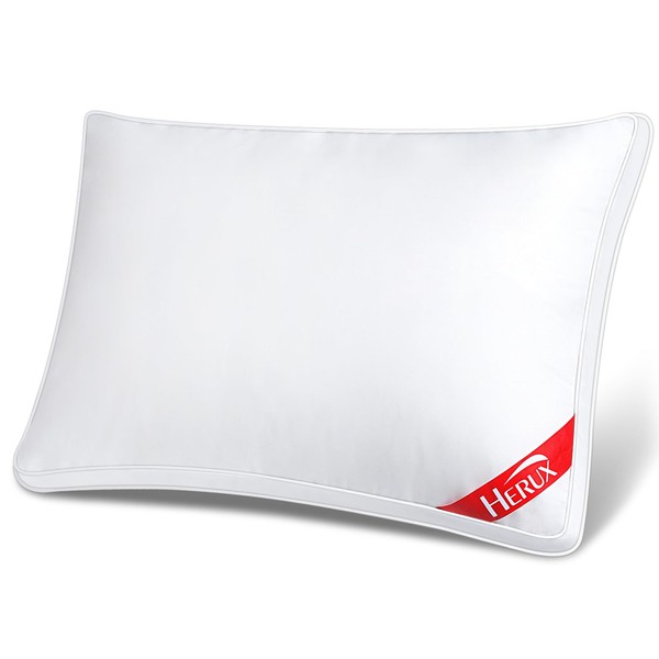 Pillow, High Resilience Pillow, 100% Cotton, Hotel Specifications, Washable, Soft, Side Sleeping Pillow, Stomach Sleep, Comfortable Sleep, Does Not Hurt Your Shoulder, Neck Pain, 24.8 x 16.9 inches