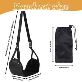 Airplane Foot Rest – Portable Adjustable Foot Hammock for Travel Comfort, Ideal for Long Flights