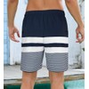 SHEKINI Mens Quick Dry Swimming Trunks with Compression Liner 2