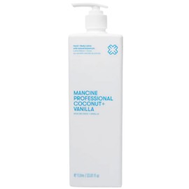 Bee Line Industries Mancine Hand Body & Post Waxing Lotion: Coconut & Vanilla 33.31fl oz