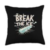 Funny Icebreaker Costume for Statement and Idiom Lovers Throw Pillow