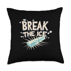 Funny Icebreaker Costume for Statement and Idiom Lovers Throw Pillow