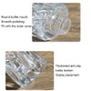 2PCS 50ml/1.7oz Empty Clear Glass Diffuser Bottle Diffuser Jar with