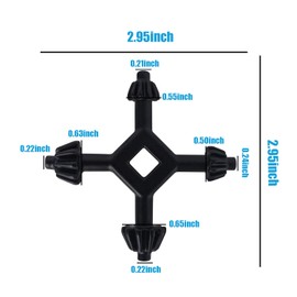 Chuck Key for Electric Drill, 4 in 1 Multifunctional Steel Chuck Key, Durable Master Key for Tightening and Loosening, Compatible with Most Drills and Power Tools