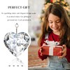 H&D HYALINE & DORA 50mm Clear Crystal Heart Suncatcher Set
