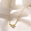 HANLI Gold Pendant Trendy Necklace for Women - 14K Gold