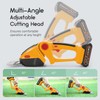 LUXBIRD 2-in-1 Mini Hedge Trimmer Cordless,Light Handheld Grass Trimmer, Electric