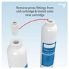 AquaticLife Inline Carbon Block Aquarium Water Filter Replacement Cartridge for
