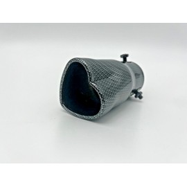 Love Heart Exhaust Tip 80mm Carbon Fiber Stainless Steel Car Straight Tail Pipe