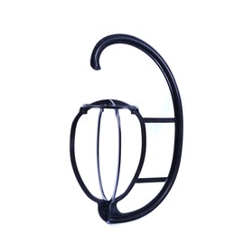 15 Inch Hanging Wig Stand Assembly Wig Hanger Plastic (1pc Black)