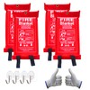 BW Wealthy Emergency Fire Blanket for Home and Kitchen -