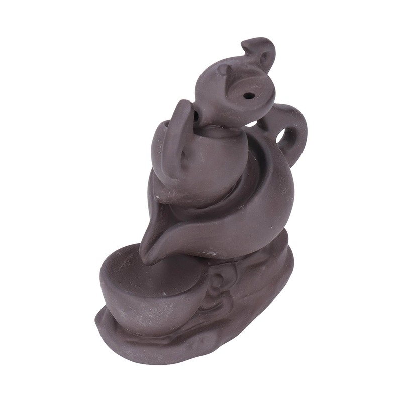 Insence Waterwall Antique Purple Sand Auspicious Cloud Teapot Backflow Sandalwood