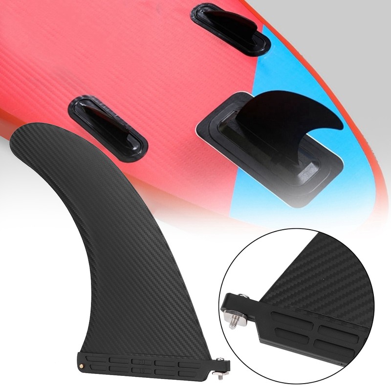 10in Surfboard Fin Faux Carbon Fiber SUP Board Watershed Balancing
