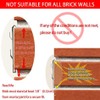 qieoyk Brick Clips - 8 Pcs Heavy Metal Wall Hangers