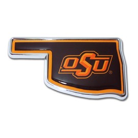 Elektroplate Oklahoma State University (OK Shape with Color) Emblem