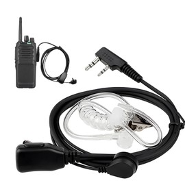 Dongnesi Walkie Talkie Earpiece With Mic,Ear Piece For Radio,Walkie Talkie Earpiece 2 Pin,Radio Earpiece With Mic,Two Way Radi o For Security Guard Bodyguard