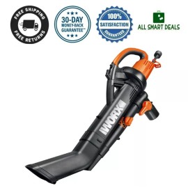 WorxTools Aspiradora Sopladora De Hojas Para Patio Con Bolsa Recolectora 3 En 1 Triturador