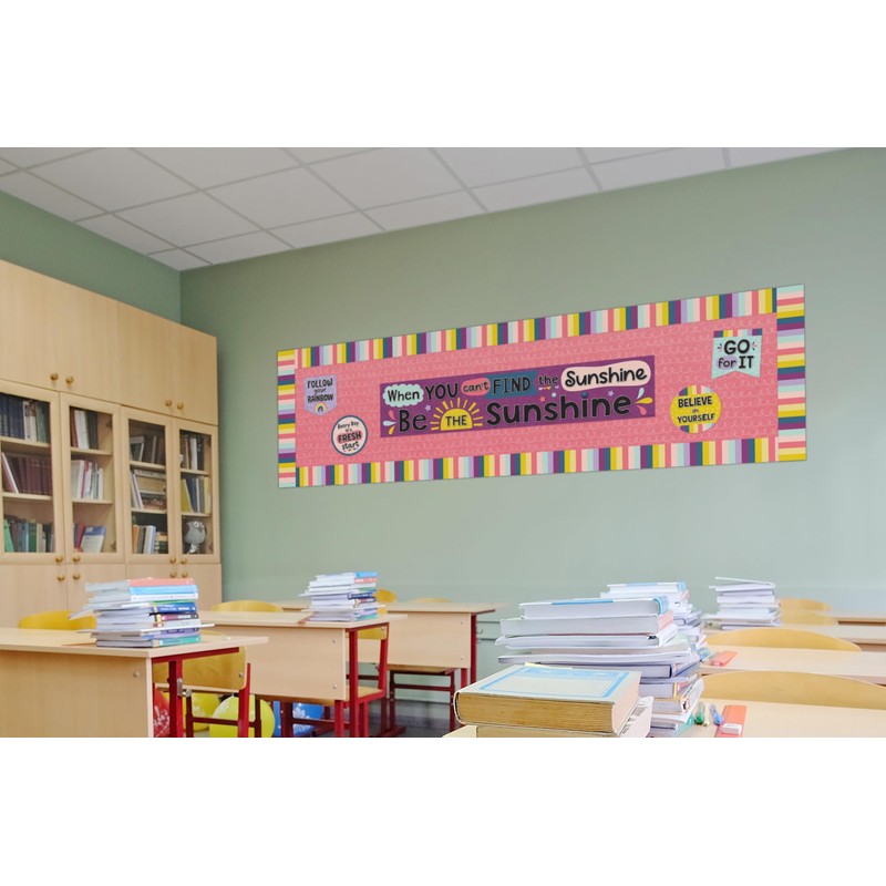 Teacher Created Resources Oh Happy Day Stripes Straight Border Trim