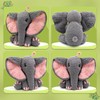 CODGP Crochet Kit for Beginners,13in Crochet Animal Kit Elephant,Crochet Starter