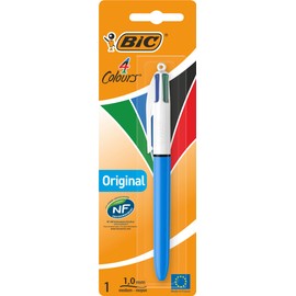 BIC 4 Colours Original Ballpoint Pen Medium Point (1.0 mm) – Pack of 1, Classic