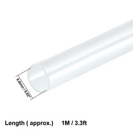 uxcell Heat Shrink Tubing 0.6mm Dia 1m 2:1 Heat Shrink Tube Wire Wrap Clear
