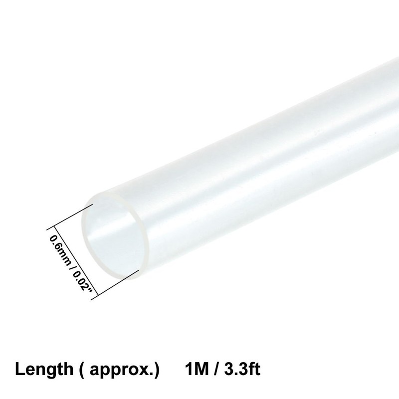 uxcell Heat Shrink Tubing 0.6mm Dia 1m 2:1 Heat Shrink