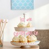 24 piezas de adornos para cupcakes para bebé niña con