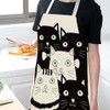 BOCTTCBO Cat Apron Cute Cooking Apron for Women Men Chef