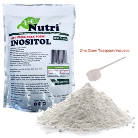 FDC NUTRITION  Inositol Pure Powder (Vitamin B8) Powder (1000 grams) By FDC NUTRITION
