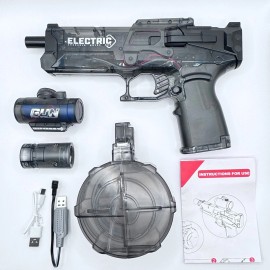 GOAP Electric Water Gun,High Capacity High Powered Squirt Gun for Summer (Black)