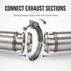 2.5 Inch 304 Stainless Steel Quick Release V-Band Clamp Kit