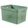 Curver | Infinity 17L Tray, Green, 35.5 x 26.2 x