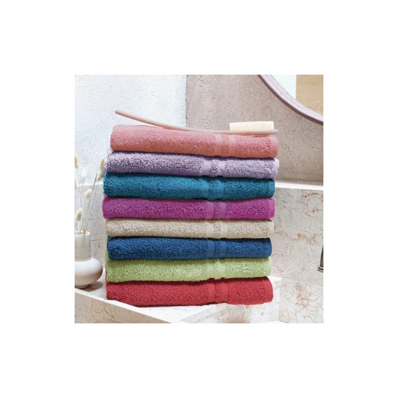 Vianney Toalla De Baño Caribe Lila 100% Algodón Vianney