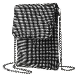 DTGN Evening Handbags Clutch Purses for Women, Crossbody Bag Crystal Rhinestone Purse Small Shoulder Bag Sparkly for Wedding Party Green